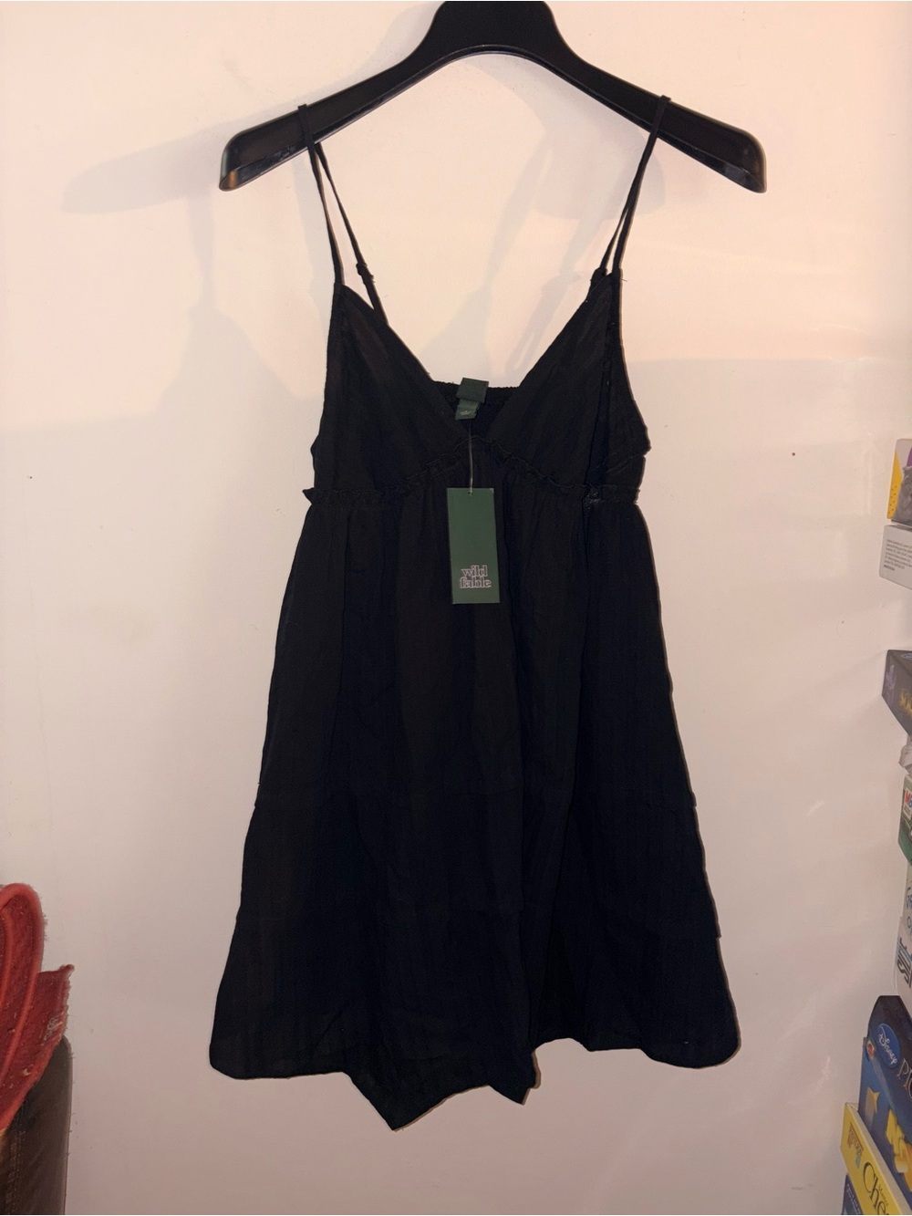 NWT Wild Fable size S black mini dress